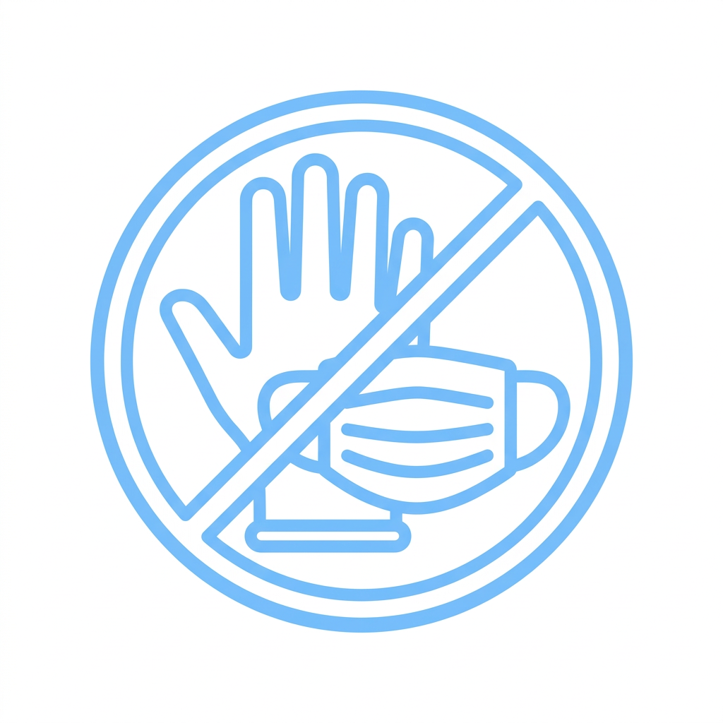 No necesita uso de guantes y tapabocas